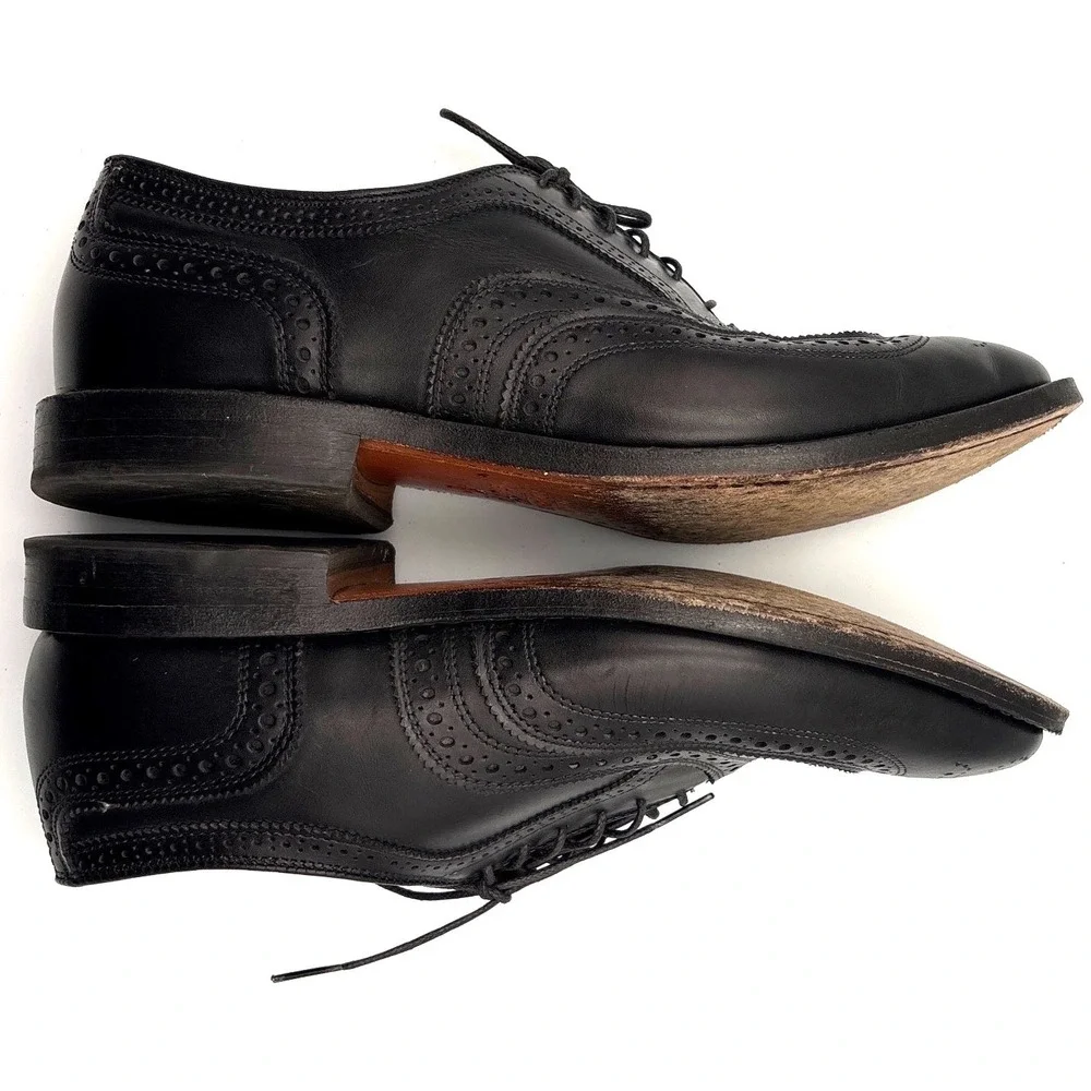 Allen Edmonds Mens McAllister Leather Wingtip Brogue Oxford Shoe 8.5 3E EEE Wide